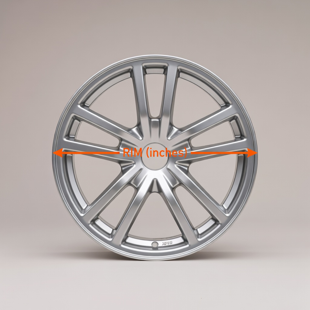 Rim (R + inches)